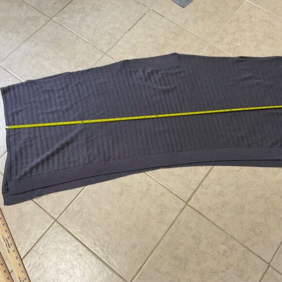LULULEMON Forward Flow Poncho women’s one size Gray silk blend Ribbed - Picture 14 of 16
